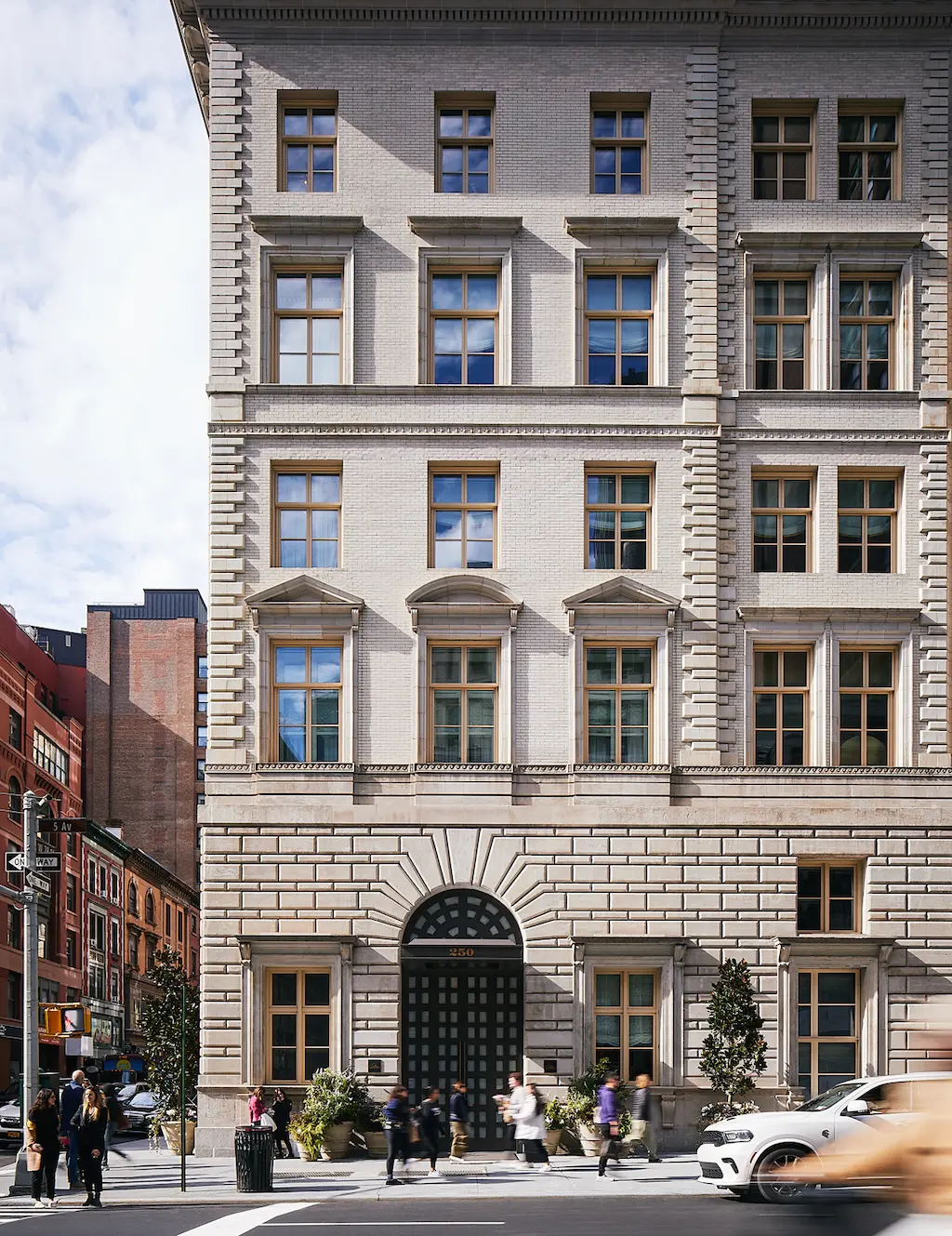 The Fifth Ave Hotel features an impressive architectural design.